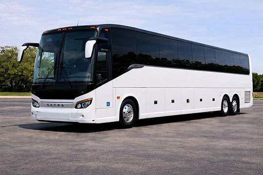 56-passenger charter bus available for charter in Covington, GA